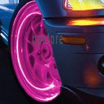 Pink magenta light tire wheel valve cap caps lights led w/ light & motion sensor