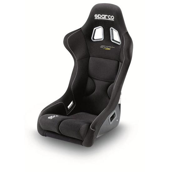 New sparco 00844fnr black large evo ii us racing seat, fia approved, non-slip
