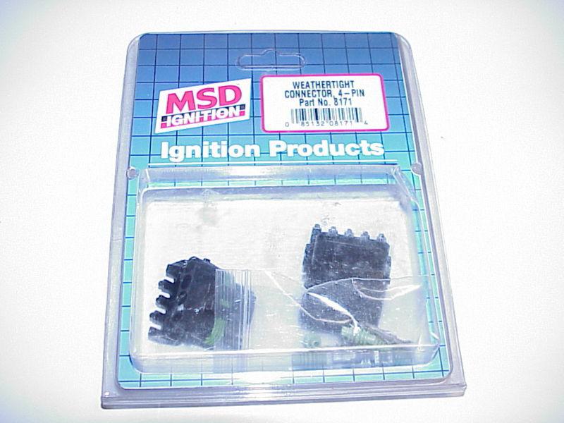 New msd weathertight connector 4-pin male tower/female shroud w/ pins and seals