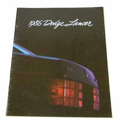 1986 86 dodge lancer brochure es std