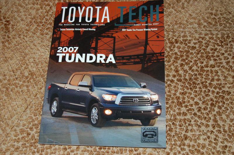 2007 toyota tundra mechanic technician magazine repair information brand new