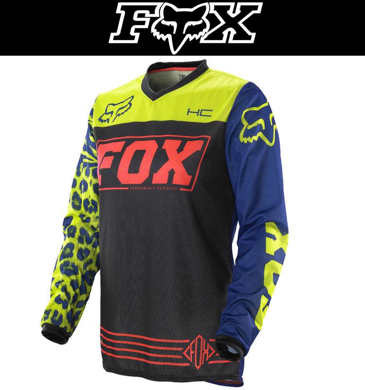 Fox racing kids hc black blue dirt bike jersey motocross mx atv 2014