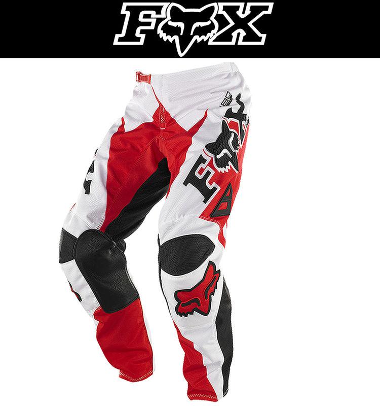 Fox racing 180 anthem red white size 28-38 dirt bike pants motocross mx atv 2014