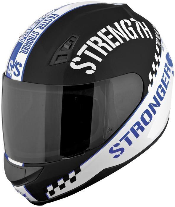 Speed and strength ss700 top dead center motorcycle helmet blue 2xl/xx-large