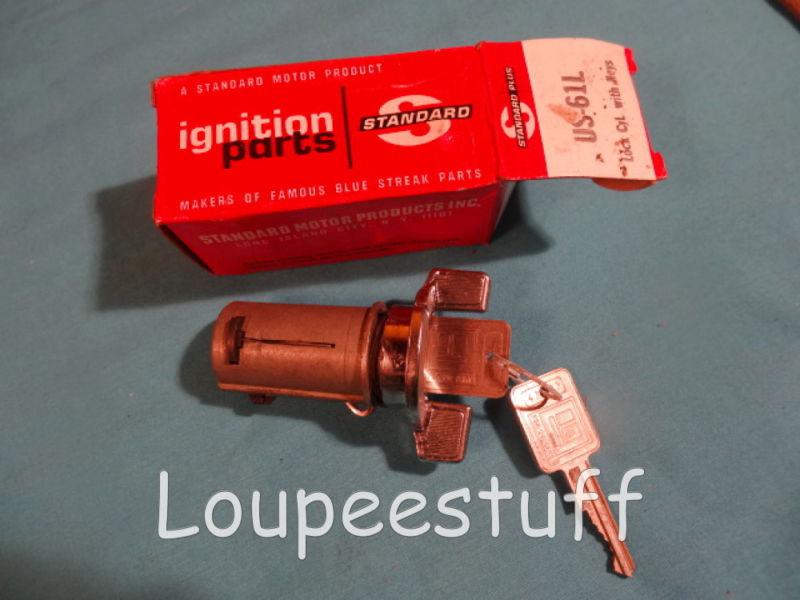 1969 - 76 gm lock cylinder & keys standard us-61l chevy olds pontiac buick  g314