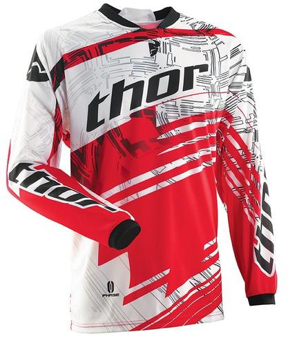 Thor phase swipe jersey red white small new 2014