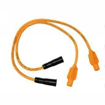 Taylor hot orange 8mm custom spark plug wire set harley dyna super glide 84-94