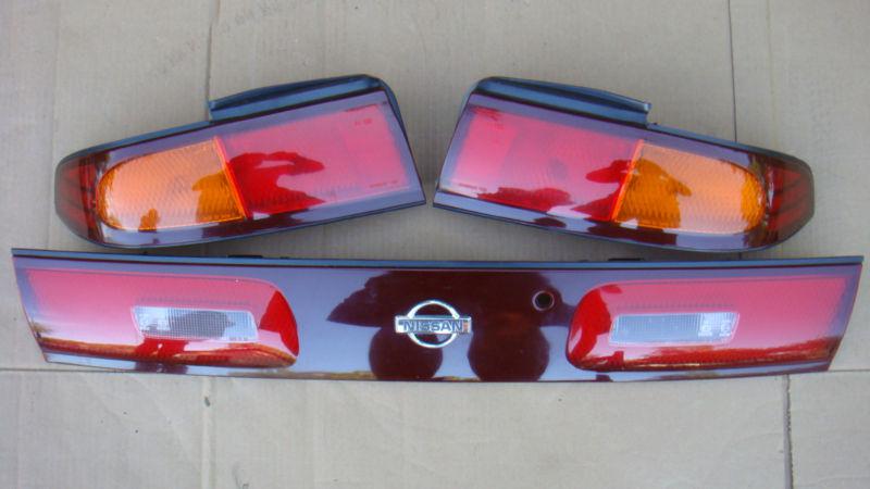 95-98 nissan 240 240sx s14 left right center middle 3pc taillight set pair 96 97