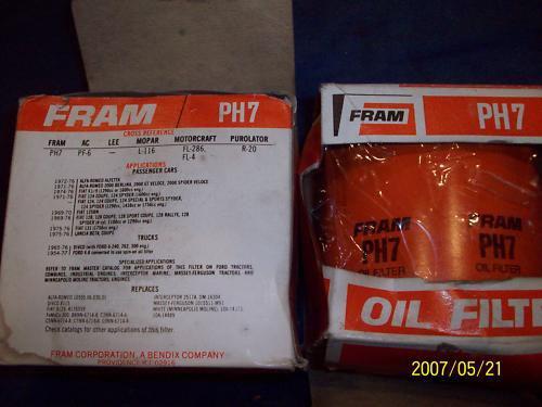 Fram  nos ph7 oil filters 