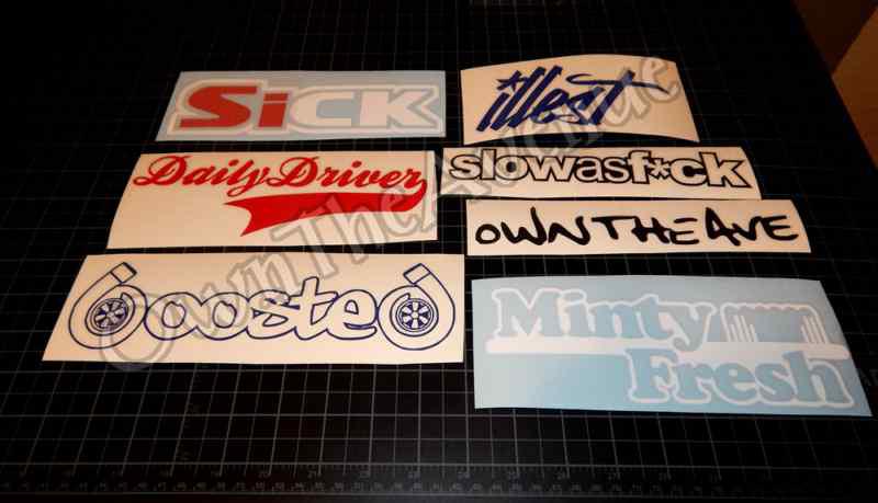  jdm sticker lot / pack sick boosted daily driver fresh illest ota decals