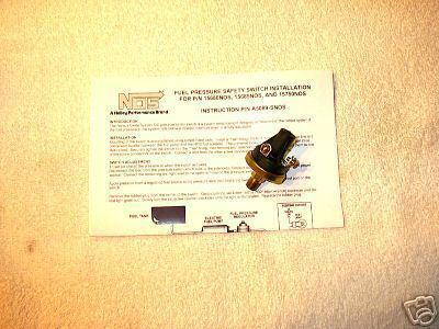 Nos efi adjustable fuel pressure safety switch, nitrous, new
