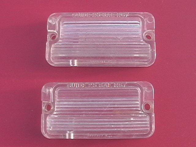 1967 gto pair of reverse back up light lenses oem gm