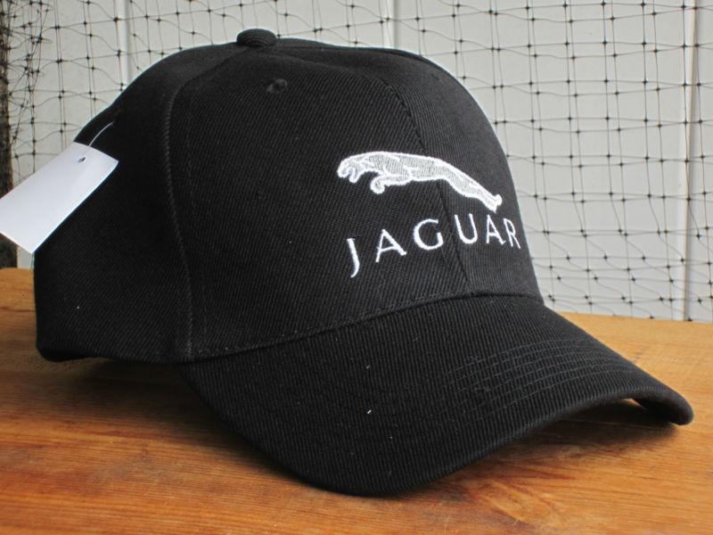 New nwt jaguar logo black baseball golf fishing summer hat cap automobile car nr
