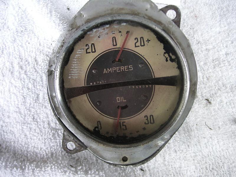 1937 1938? chevrolet pickup amp and oil pressure gauges