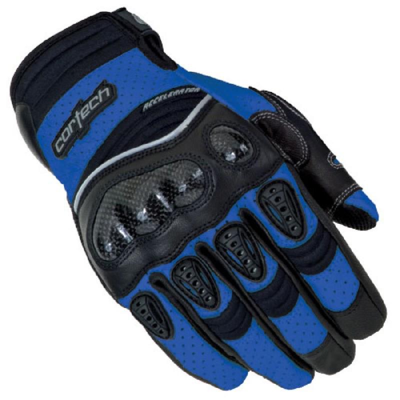 Cortech blue accelerator 2 motorcycle riding gloves xs