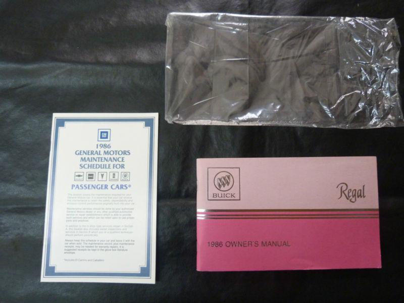 1986 buick regal grand national turbo owners manual
