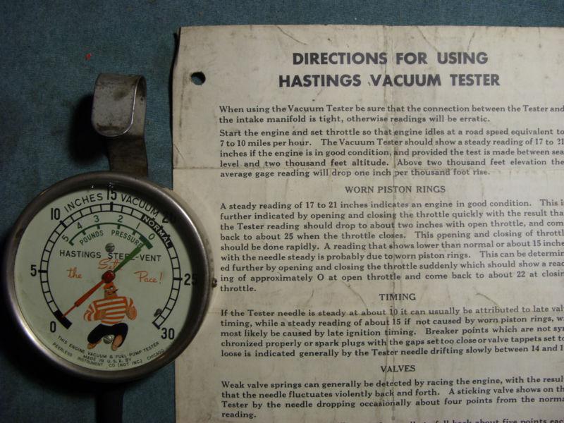  vintage hastings vacuum,pressure gauge peerless instruments 1950s?