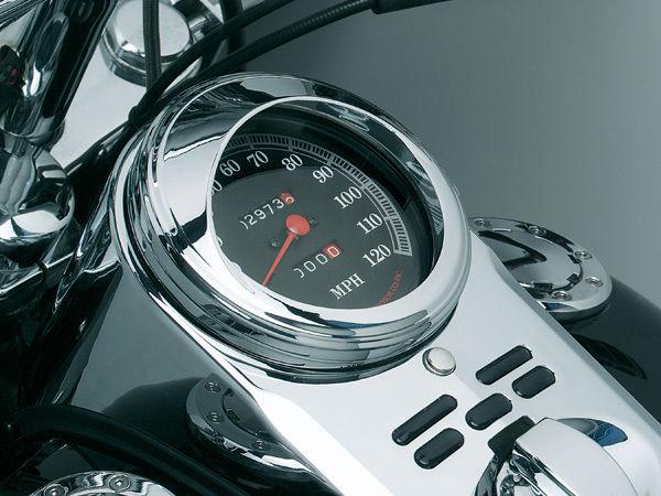Harley davidson 1968-2012  fl style  chrome speedometer visor   see list