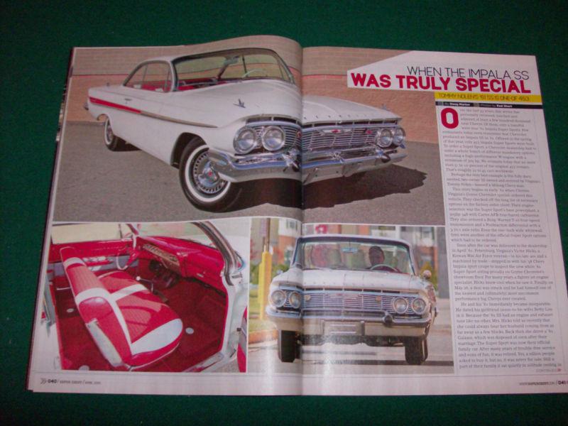 1961 chevy impala ss 305hp / 348 - 4-speed original car - article - super chevy
