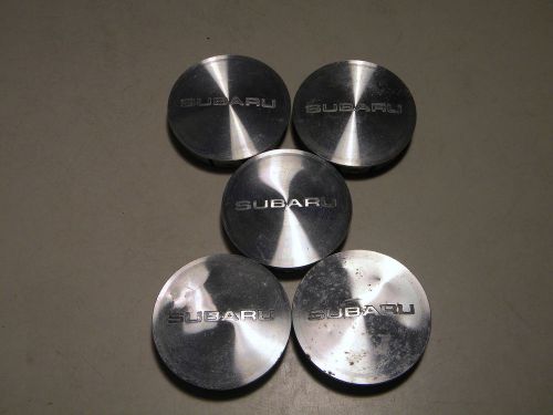 Subaru legacy forester baja center caps hubcaps machined aluminium, set of 5