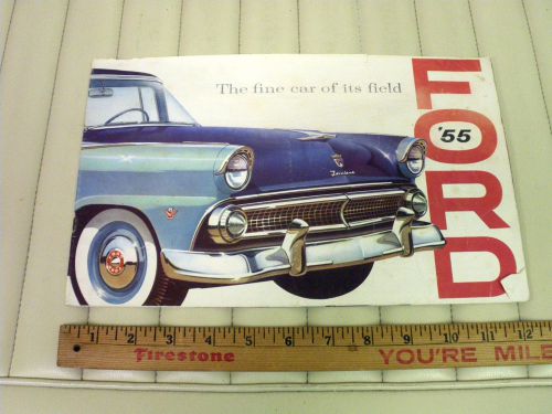 1955 ford cars sales brochure dealer catalog
