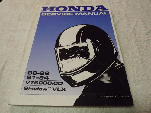 Honda 88-89,91-94 vt600c, cd service manual