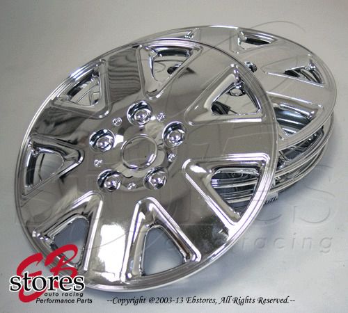 4pcs set of 16 inch chrome wheel skin cover hubcap hub caps (16&#034; inch style#026)