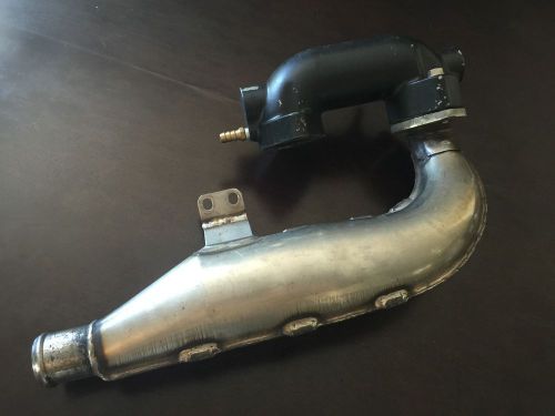 Kawasaki 440 js oem exhaust pipe header pipe &amp; expansion chamber nice condition