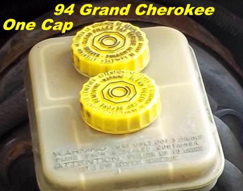 Brake yellow plastic  master cylinder cap jeep grand cherokee 1992-1994