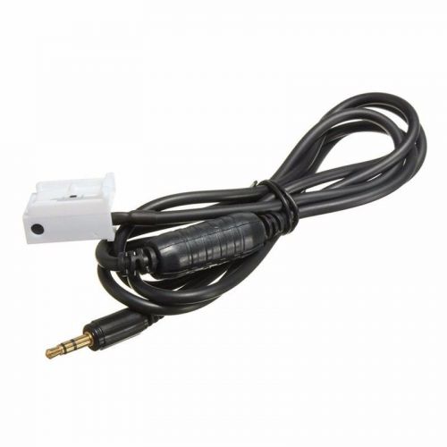 Car wire 12pin port to 3.5mm jack aux-in audio cable adapter for bmw e60