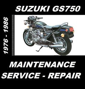 Suzuki gs750 gs 750 motorcycle maintenance tune-up service repair rebuild manual