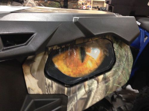 Polaris rzr 800-800s-900xp  headlight covers  yellow eyes rukindcovers