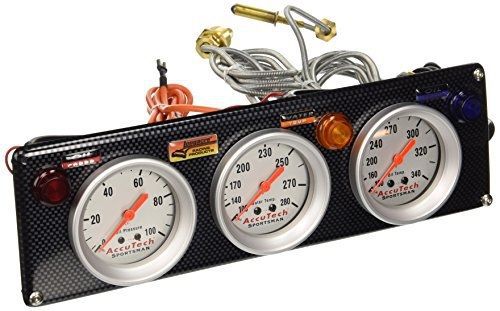 Longacre 44464 water temperature and oil pressure/temperature 3-gauge panel