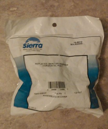 Sierra solenoid part #18-5810 replaces mercury/mariner horizontal post **new**