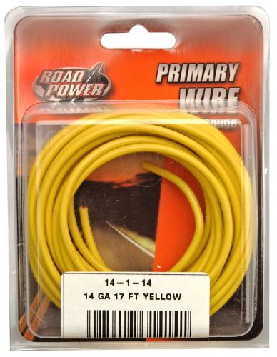 Road power 55670833 primary electrical wire, 14 gauge, 17&#039;, yell