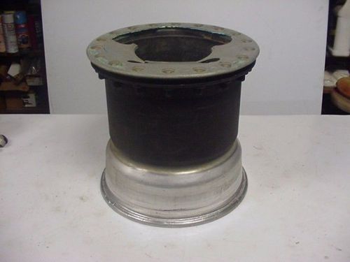 Vintage mrt 15 x 14&#034; aluminum /   c/f  wide 5 beadlock wheel 5&#034; offset u4 weld