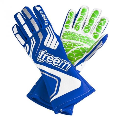 Freem karting spidertouch 2 gloves - size 9, shifter kart, quality grip - blue