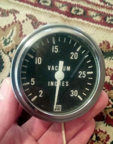Stewart warner vacuum gauge 2 5/8&#034; hot rod rat scta yenko camaro muscle car