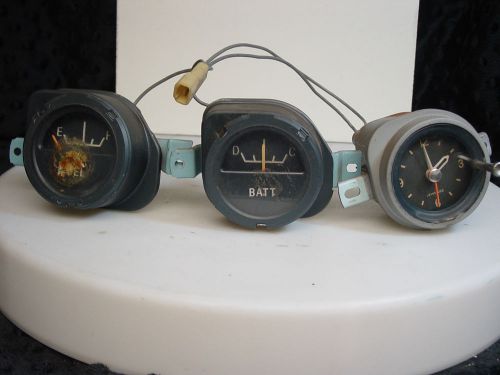 1963 63 pontiac bonneville dash cluster gauges and clock