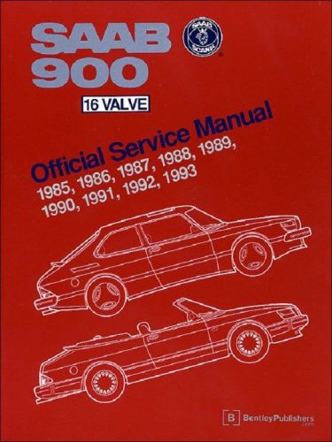Saab 900 16v new bentley #s993 official service manual 85 to 94 listed free ship