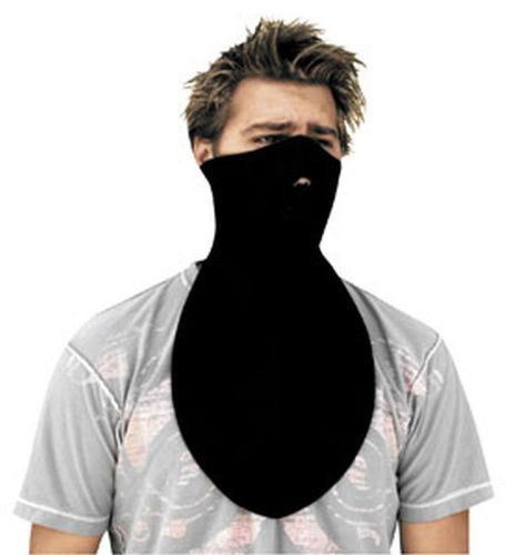 Zan cold weather mask with neck shield adult neoprene mask,half mask black,osfm