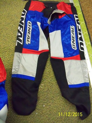 O&#039;neal racing pants adults blue/red/white nos  two sizes 50 and 48