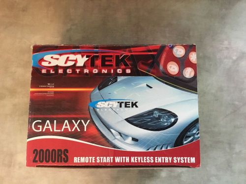 New~scytek galaxy 2000rs vehicle remote start keyless entry system ~ 2 key fobs