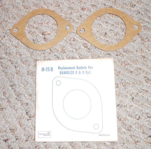 Vintage rambler replacement gaskets for 6 and 8 cyliner engines old store stock
