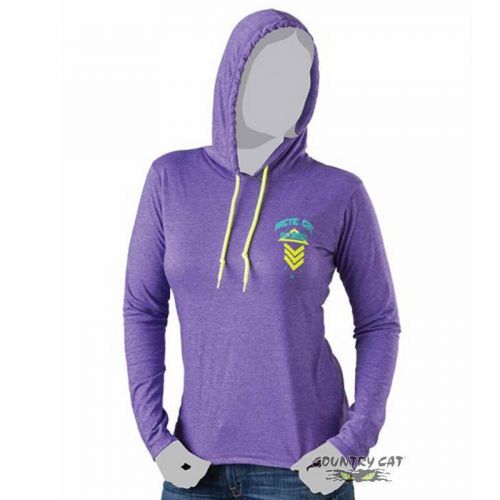 Arctic cat junior&#039;s outdoors neon hoodie non-fleece sweatshirt - purple 5258-94_
