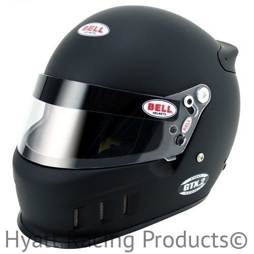Bell gtx.2 auto racing helmet sa2010 &amp; fia8858 - 6 3/4 (54) / matte black