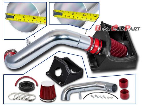 Bcp red 2011 2012 2013 2014 ford f150 5.0l v8 heat shield cold air intake