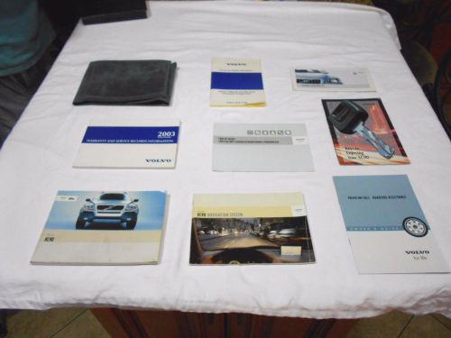 2003 volvo xc90 owner manual 8/pc.set w/navigation &amp; gray volvo  factory case