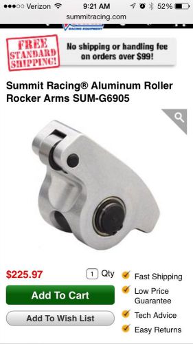 Aluminum roller rocker arms