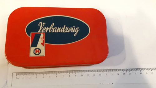 Hartmann first aid kit from 1956 porsche 356 vw bug oval t1 bus mercedes bmw tin